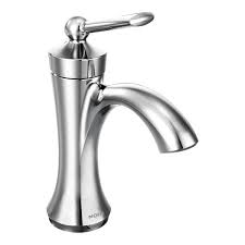 Ball faucets, disc faucets, cartridge faucets, and compression faucets are the four basic types. Moen 4500 Chrome Wynford Single Hole Bathroom Faucet With Metal Pop Up Drain Assembly Faucet Com
