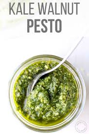Kale Pesto With Walnuts Recipe Homemade Pesto Homemade Pesto Recipe Pesto Sauce Recipe