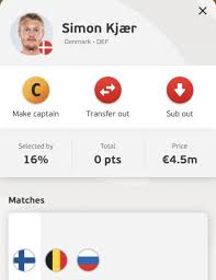 Simon kjaer comforts christian eriksen's partner sabrina kvist jensen. Euro Fantasy Football Best Match Day 1 Picks And Team Reveal