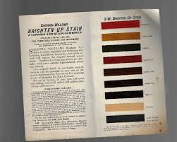 Vintage Sherwin Williams Stain Samples Brochure 1910s W