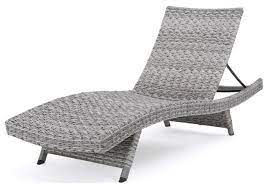 A wide variety of lounge chaise outdoor options are available to you, such as general use, design style, and material. In Stock Gdf Studio Crystal Outdoor Gray Wicker Chaise Lounge And Table Set Of 2 Tropical Outdoor Chaise Lounges By Gdfstudio Houzz