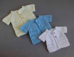 Today we have a collection of knitting patterns which are essential for some new mothers: Knitting Patterns Galore Little Jay Premature Baby Cardigans