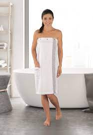 Sauna towel snaps white - SCHIESSER Home | SCHIESSER