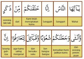 Surat al hujuraat ayat 13. Rangkuman Materi Pai Kelas 9 Bab 12 Portal Edukasi