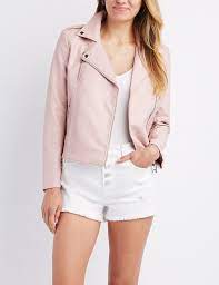 Charlotte Russe Embroidered Faux Leather Bomber Jacket Shopstyle Faux Leather Bomber Jacket Blush Leather Jacket Vegan Leather Jacket