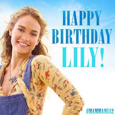 (of course i will go shopping before that). Mamma Mia Happy Birthday To Our Young Donna Lily James Mammamiaherewegoagain Facebook