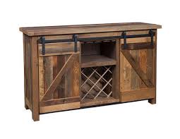 Paint or stain it to match your decor! Sliding Barn Door Bar And Wine Cabinet From Dutchcrafters Amish