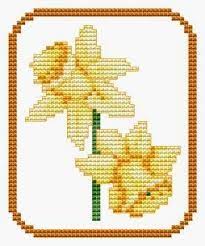 Image Result For Free Cross Stitch Patterns Daffodils Floral Cross Stitch Cross Stitch Flowers Cross Stitch Patterns