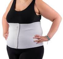 4 Panel, 12" high, Plus Size Post Surgery Abdominal Binder