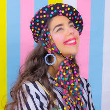 Going Dotty Beret in Black