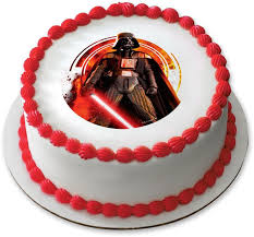 If you've looked for star wars cake ideas, chances are you've found lots of them. Star Wars Darth Vader 7 5 Round Edible Cake Topper Party Kits Supplies