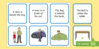 And, unlike most rules, this rule has no exceptions. Preposition Matching Pictures And Sentences Activity