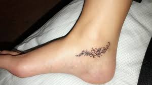 Small Black And White Flower Tattoo Cute Ankle Tattoos Sunflower Foot Tattoos Tattoos