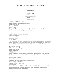 Job Resume References Examples