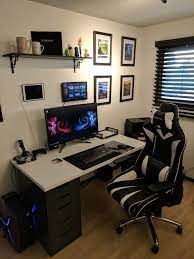 New Battle Station Setup Updated Room Setup Gaming Room Setup Computer Gaming Room