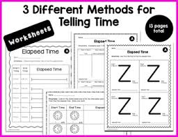 Elapsed Time Worksheets