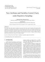 pdf new attributes and variables control charts under