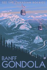 Banff Gondola National Park Vintage Poster Google Search Banff Gondola Art Gallery Frame