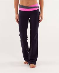 Lululemon Athletica Yoga Astro Pant Black Classic Stripe Pink Shell Lululemon Athletica Black Friday Lululemon Black Friday Warehouse Cintura