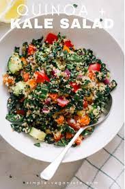 Maybe you would like to learn more about one of these? Kale Quinoa Salad Healthy Easy Recipe The Simple Veganista