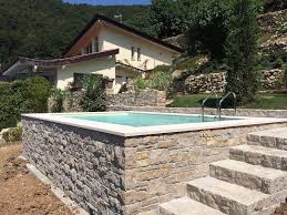Dolcevita Gold Stone 2 Small Backyard Pools Swimming Pools Backyard Pool Houses