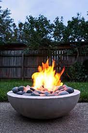 Portable Outdoor Gas Fireplace Diy Garden Projects Fire Pit Concrete Fire Pits