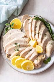 This recipe explore how to boil chicken breast in a simple way while ensuring the flavors persist. Poached Chicken Moist Tender Flavorful Kristine S Kitchen