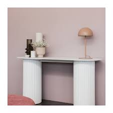 Pillar Oval Console Table In 2020 Console Table Diy Side Table Modern Console Tables