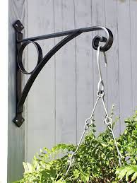 18 Corona Large Wrought Iron Wall Hanger Plant Bracket Wall Plant Hanger Plant Bracket Metal Plant Hangers