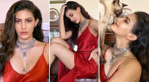 Submitted 1 month ago by dufusmchooligan. Amyra Dastur Is A Ravishing Red Silken Satin Delight In This Stay At Home Photoshoot Latestly