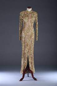 bob mackie bob mackie gold sequined evening gown circa 1980s bob mackie and bob mackie evening gowns glamour fashion