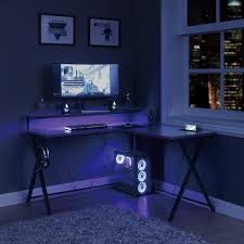 Desk lamps also come with added innovative features. Checkpoint Battlestation L Shaped Gaming Desk With Rgb Led Lights Overstock 31723649