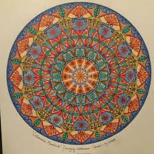 Drawing By Lize Beekman Coloured In By Wilna Water Colour Artist Pencils And Glitter Gel Ink Mandala Art Art Mandala