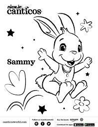 Canticos Canticosworlds Sammy Bunny Coloringpages Printables Toddlers Kids Bilingual Kids Birthday Character