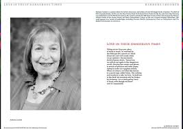 We would like to show you a description here but the site won't allow us. Live Encounters Barbara Crooker Love In These Dangerous Times
