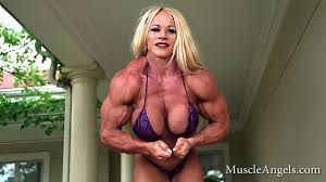 Insane Thickness Female Muscle Flex Aleesha Young