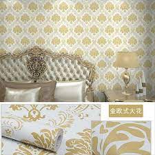 Tidak hanya kamar tidur, ruang tamu pun bisa anda hiasi agar tampilan terlihat makin menawan. Wallpaper Dinding Batik Gold Elegan Walpaper Sticker Kamar Tidur Ruang Tamu Dapur Rumah Triplek Kayu Shopee Indonesia