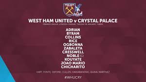 West ham has won five successive games for the first time since they were in the championship and are energised by a returning michail predicted lineup. Media Player Ratings West Ham V Crystal Palace West Ham United Blog