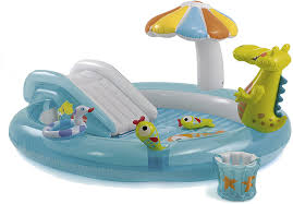Intex 57129np Bad Spielzentrum Krokodil Amazon De Spielzeug Pools Fur Kinder Pool Spielzeug