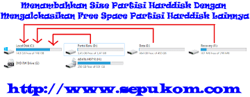 Hal pertama yang harus kamu lakukan jika ingin menambah kapasitas partisi drive c pada windows 7,8,10 adalah melakukan installasi software pengelola partisi pihak ketiga. 2 Cara Mudah Menambahkan Kapasitas Size Ukuran Free Space Partisi Harddisk C Di Windows Xp 7 8 8 1 Dan 10 Sepukom