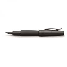 Faber Castell E Motion Pure Black Fountain Pen Appelboom Com Barrel made of black resin with crocodile design, polished to a high gloss. faber castell e motion pure black fountain pen