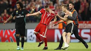 Bombshell champions league pitch invader kinsey wolanski fined $17,000 by uefa. Champions League Streaker Attacks Bayern Star Franck Ribery