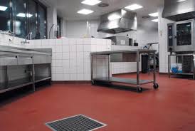 Commercial kitchen flooring must be durable, safe and resistant to water and heat. Commerical Kitchen Silikal
