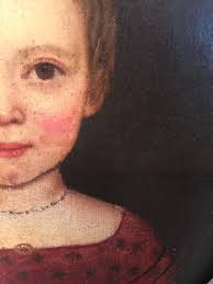 Alfred J. Wiggins Gloucester Ma 1860 Oil Painting Cape Ann Artist Portrait  Girl