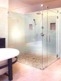 Instead of bringing the door all the way to the ceiling, most steam … Glass Shower Doors Shower Door Enclosures Shower Enclosure Glass Shower Doors Frameless Shower Enclosures