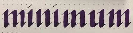 If you think you may fall head over heels for calligraphy. Minimum Calligraphy