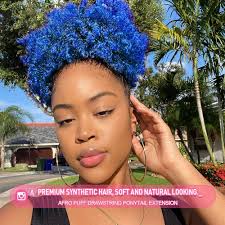 Amazon.com : Rosmile Afro Puff Drawstring Ponytail Extension for Black  Women