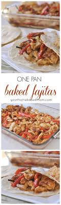 One Pan Baked Fajitas Recipe Baked Fajitas Recipes Food