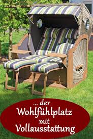 Der Strandkorb Im Garten Schafft Stimmung Strandkorb Aussenmobel Garten Gestalten