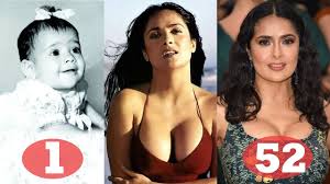 Salma hayek pinault, урождённая са́льма вальга́рма ха́йек химе́нес (исп. Salma Hayek Transformation From 1 To 52 Years Old Youtube